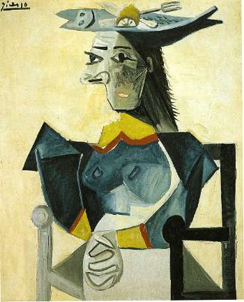 Picasso, Zittende vrouw met vishoed