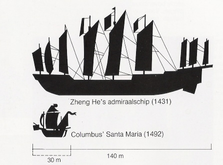 Silhouet schip Zheng He Silhouet schip Zheng He